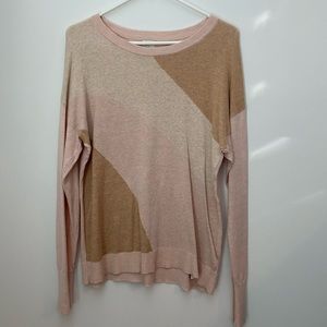 A New Day Soft Neutral Colorblock Sweater